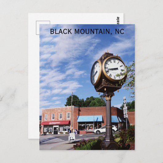 Black Mountain North Carolina Foto Postkarte (Vorne/Hinten)