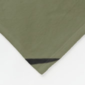 Black Mountain Peak | Modern Moss Green Hiking Fleecedecke (Ecke)