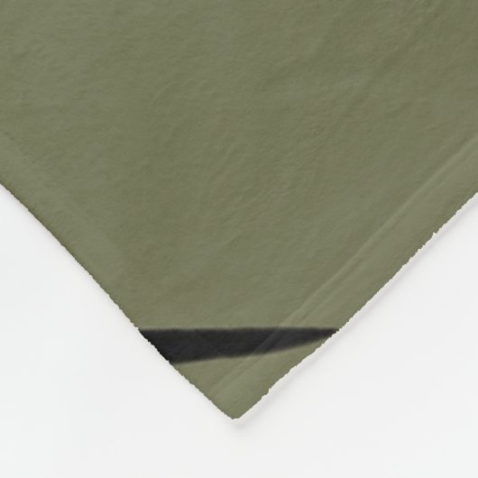 Black Mountain Peak | Modern Moss Green Hiking Fleecedecke (Ecke)