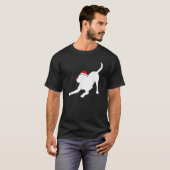 Black Mouth Cur Dog Santa Hat Christmas Men Women T-Shirt (Vorne ganz)