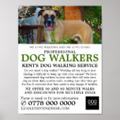 Black Mouth Cur, Dog Walker Service-Werbung Poster (Vorne)