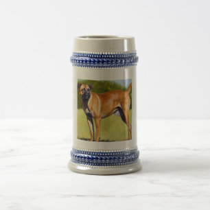 Black Mouth Cur Hund Bierglas