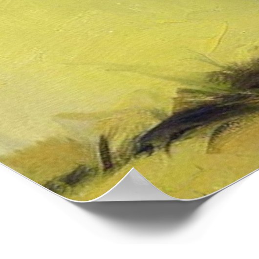 Black Mouth Cur Hund Poster (Ecke)