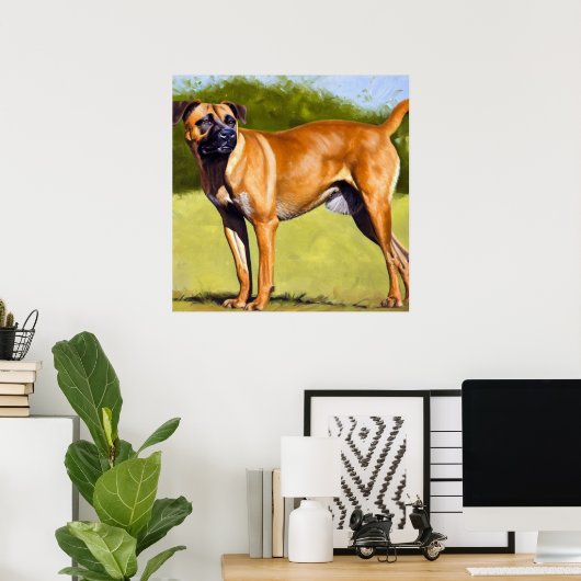 Black Mouth Cur Hund Poster (Heimbüro)