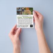 Black Mouth Cur, Hunde Walker Service Werbung Flyer (Gruppe)