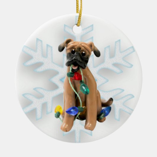 Black Mouth Cur Weihnachtsschmuck (Vorne)