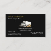 Black Moving Truck Services QR-Code Visitenkarte (Vorderseite)