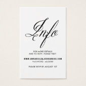 Black Mr. & Mrs. Elegant Script Wedding Website I (Vorderseite)