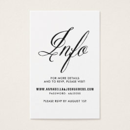 Black Mr. & Mrs. Elegant Script Wedding Website I