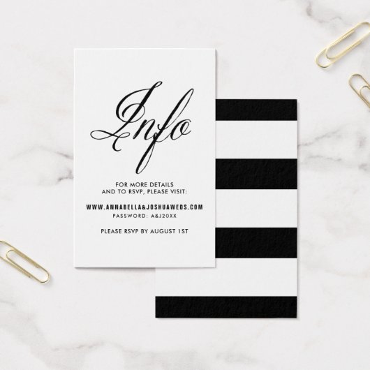 Black Mr. & Mrs. Elegant Script Wedding Website I (Büro)