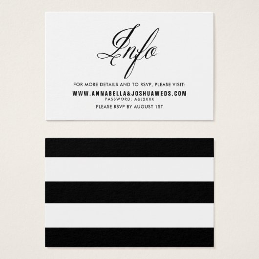 Black Mr. & Mrs. Elegant Script Wedding Website II (Vorne & Hinten)