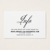 Black Mr. & Mrs. Elegant Script Wedding Website II (Vorderseite)