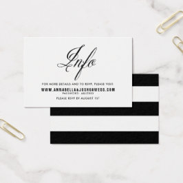 Black Mr. & Mrs. Elegant Script Wedding Website II