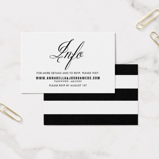 Black Mr. & Mrs. Elegant Script Wedding Website II (Büro)