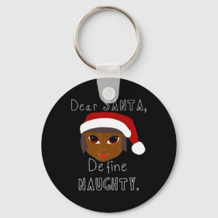 Black Mrs claus santa definieren unanständige schw Schlüsselanhänger