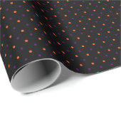 Black & Multi Mini Polka Dots 02 Geschenkpapier (Rolleneckpunkt)