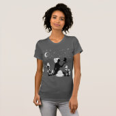 Black Mushroom Goddess Celestial T - Shirt (Vorne ganz)