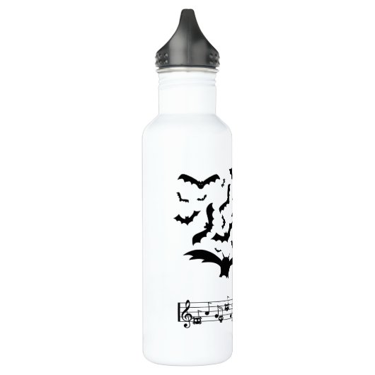 Black Music Bats Design Edelstahlflasche (Links)