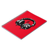 Black Music Headphones DJ Musical Notizblock (Linke Seite)