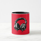 Black Music Headphones DJ Tasse (Zentrum)