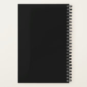 Black Music Keyboard Journal Spiral Notebook Notizblock (Rückseite)