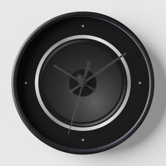 Black Music Lautsprecher Uhr (Vorderseite)