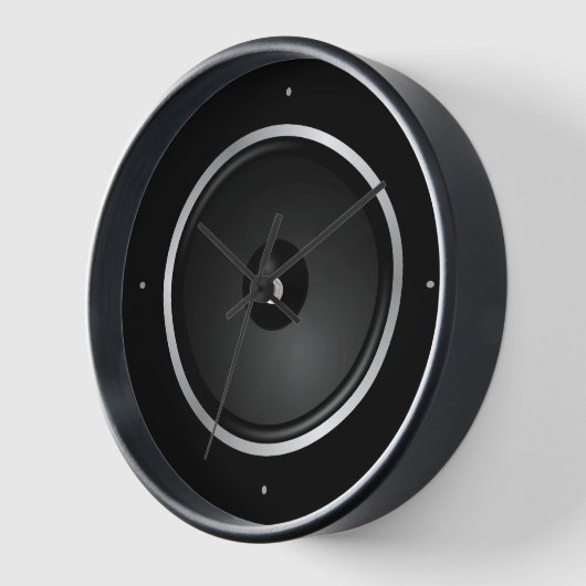 Black Music Lautsprecher Uhr (Winkel)