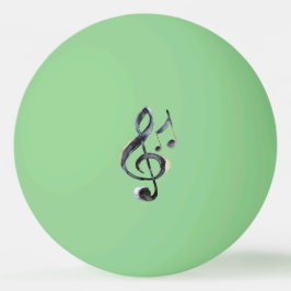 Black Music Notes Tischtennisball