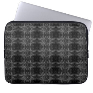 Black music speaker pattern laptopschutzhülle