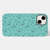 Black Musical Case-Mate iPhone Hülle (Rückseite (Horizontal))