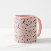Black Musical Coffee Tasse (VorderseiteRechts)