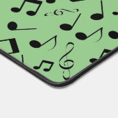 Black Musical Notes bDesign Desk Mat Schreibtischunterlage (Ecke)
