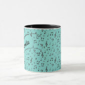 Black Musical personalisiert Coffee Tasse (Zentrum)