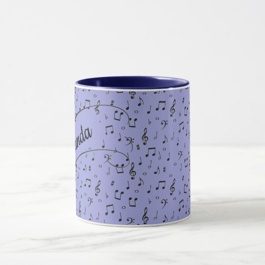 Black Musical personalisiert Coffee Tasse (Zentrum)