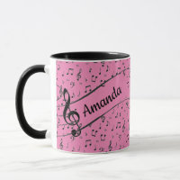 Black Musical personalisiert Coffee Tasse