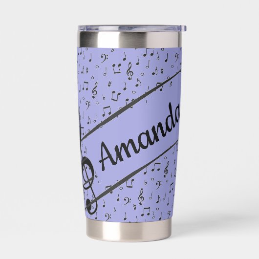 Black Musical personalisiert Coffee Tasse Thermobecher (Links)