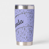 Black Musical personalisiert Coffee Tasse Thermobecher (Rückseite)