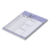 Black Musical personalisiert Day Planer Notizblock (Rotiert)