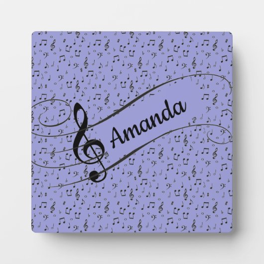 Black Musical personalisiert Fotoplatte (Vorderseite)
