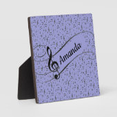 Black Musical personalisiert Fotoplatte (Vorderseite)