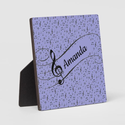 Black Musical personalisiert Fotoplatte (Vorderseite)