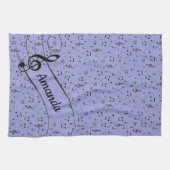 Black Musical personalisiert Geschirrtuch (Horizontal)