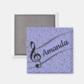 Black Musical personalisiert Magnet (Vorderseite/Rückseite)