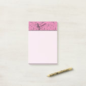 Black Musical personalisiert Post-it Klebezettel (Auf Schreibtisch)