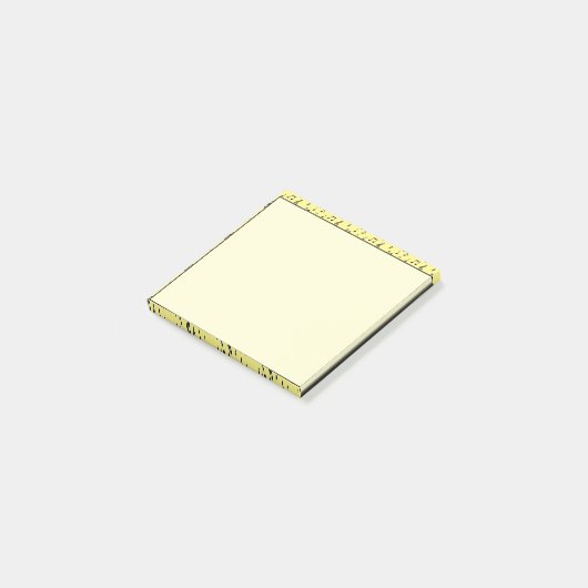 Black Musical Post-it Klebezettel (angewinkelt)