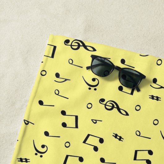 Black Musical Strandtuch (Beispiel)