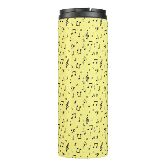 Black Musical Thermosbecher (Rückseite)