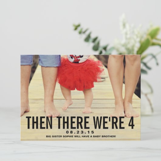 Black Mustache | Ankündigung der Schwangerschaft i (Stehend Vorderseite)