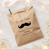 Black Mustache Custom Wedding Favor Bag Geschenktütchen (Ausgeschnitten)