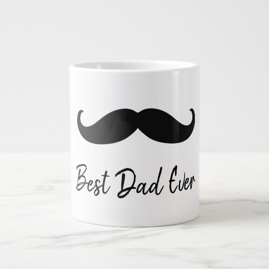 Black Mustache Jumbo-Tasse (Vorderseite)